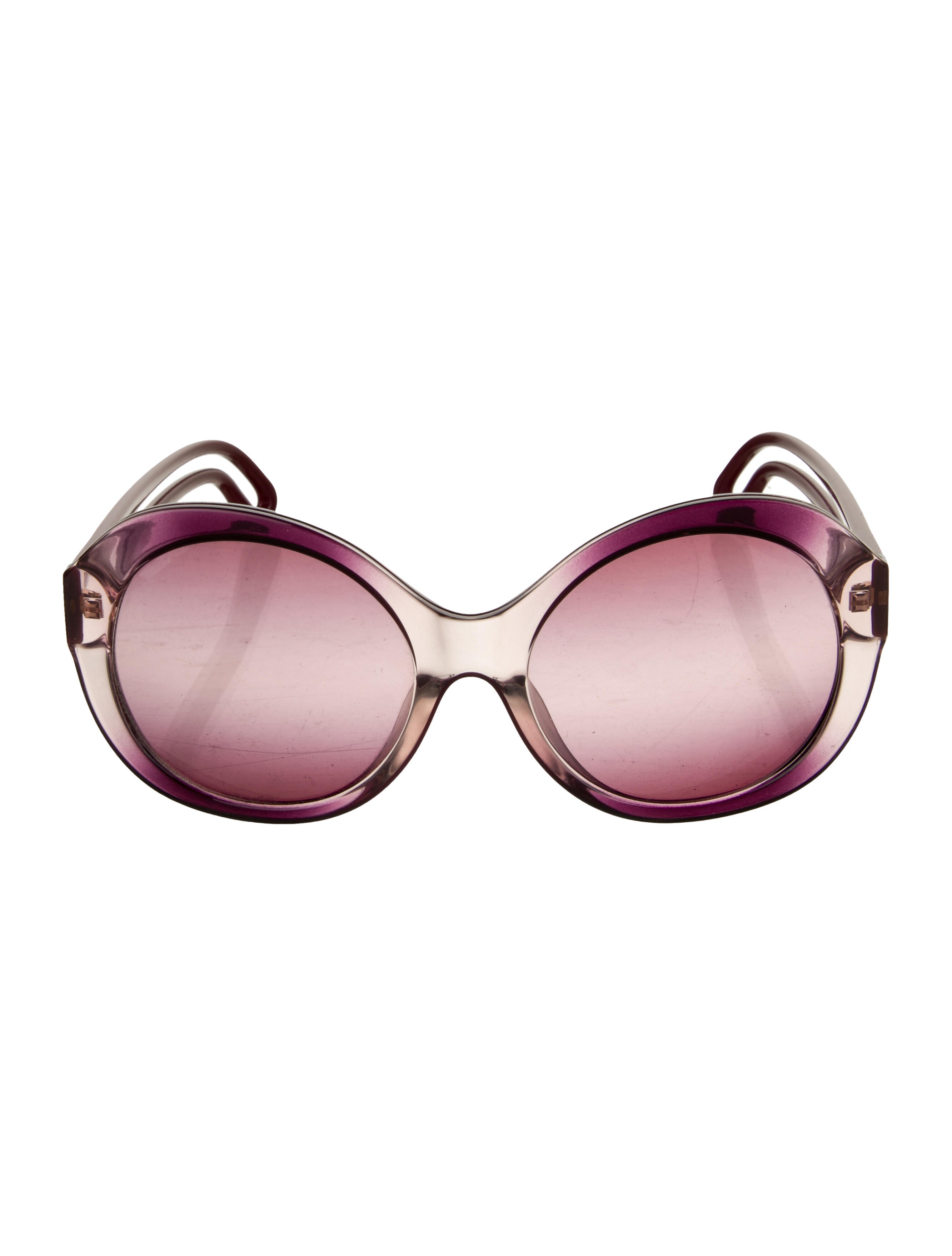 Tory Burch Round Gradient Sunglasses