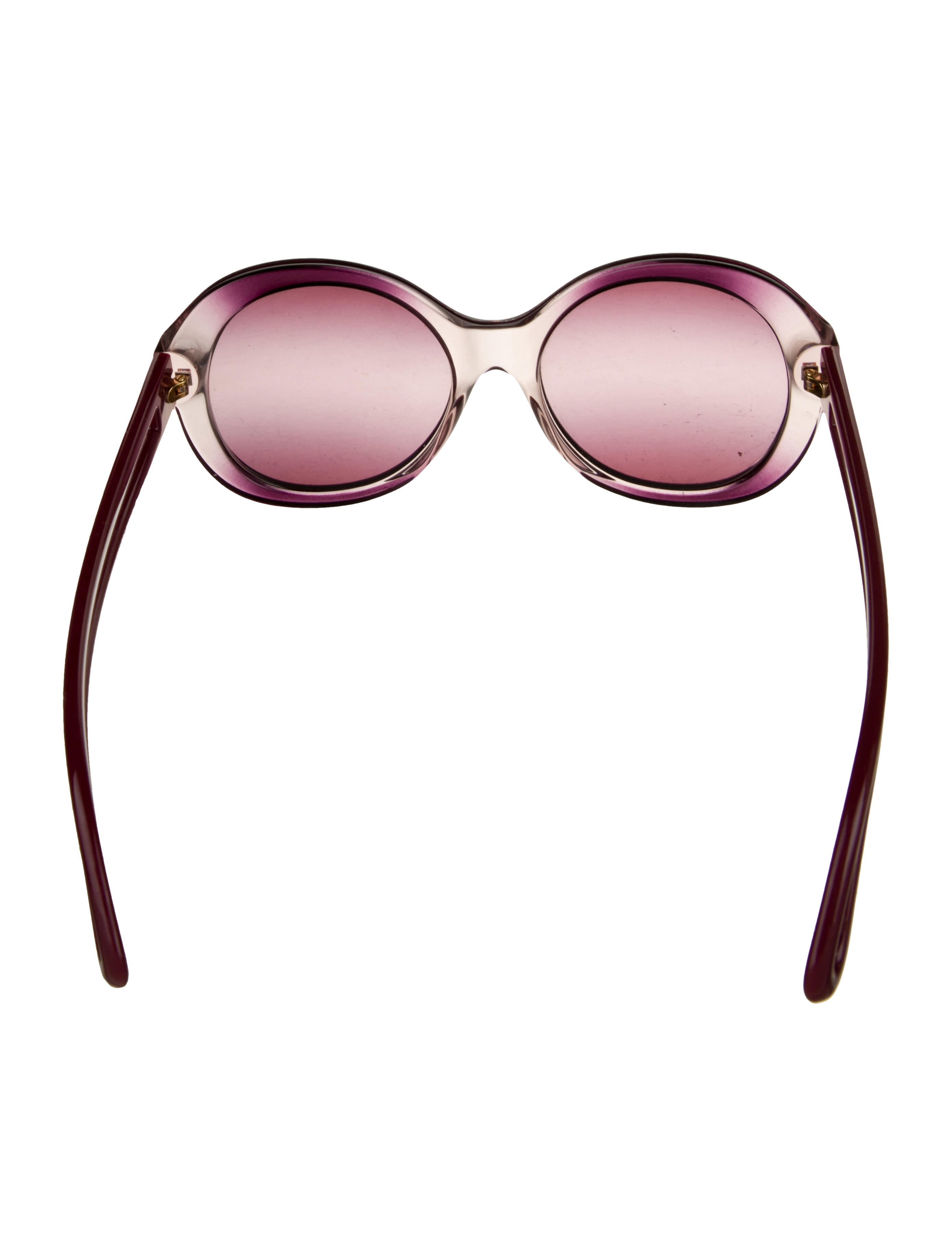 Tory Burch Round Gradient Sunglasses