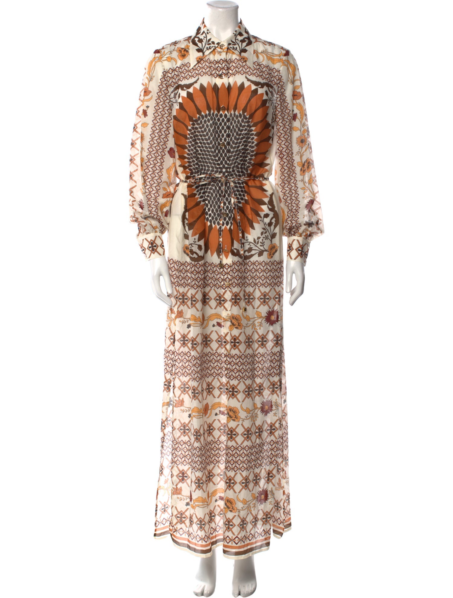 Tory Burch Printed Long Dress w/ Tags