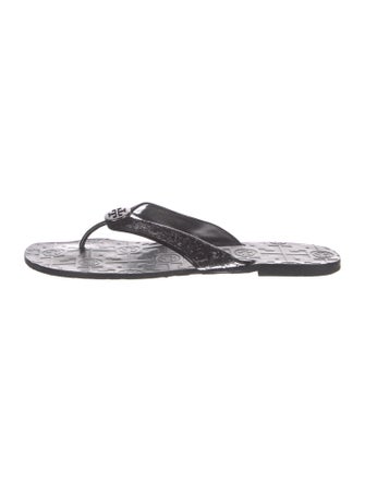 Tory Burch Leather Flip Flops