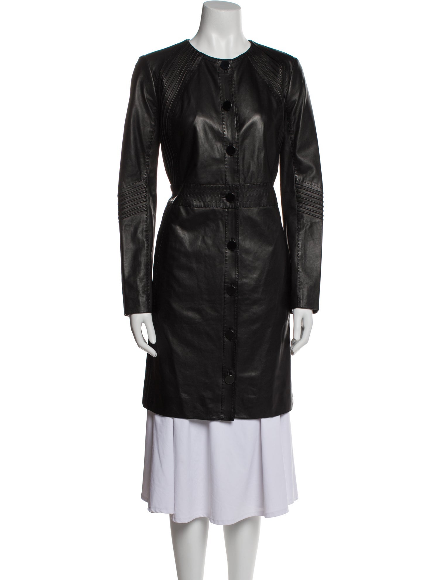Tory Burch Leather Trench Coat