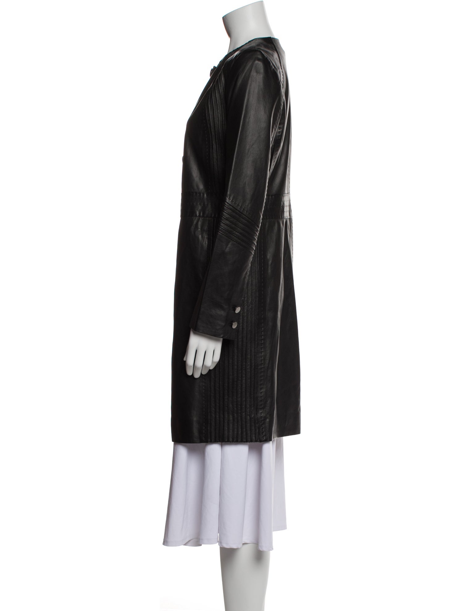 Tory Burch Leather Trench Coat