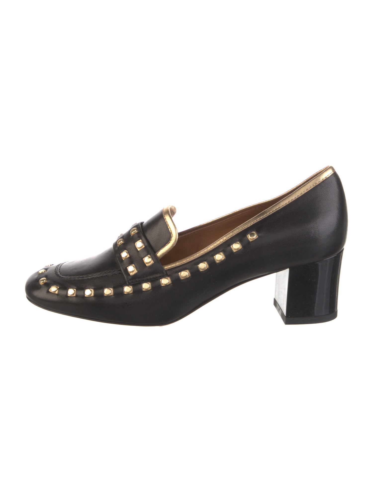 Tory Burch Leather Studded Accents Pumps