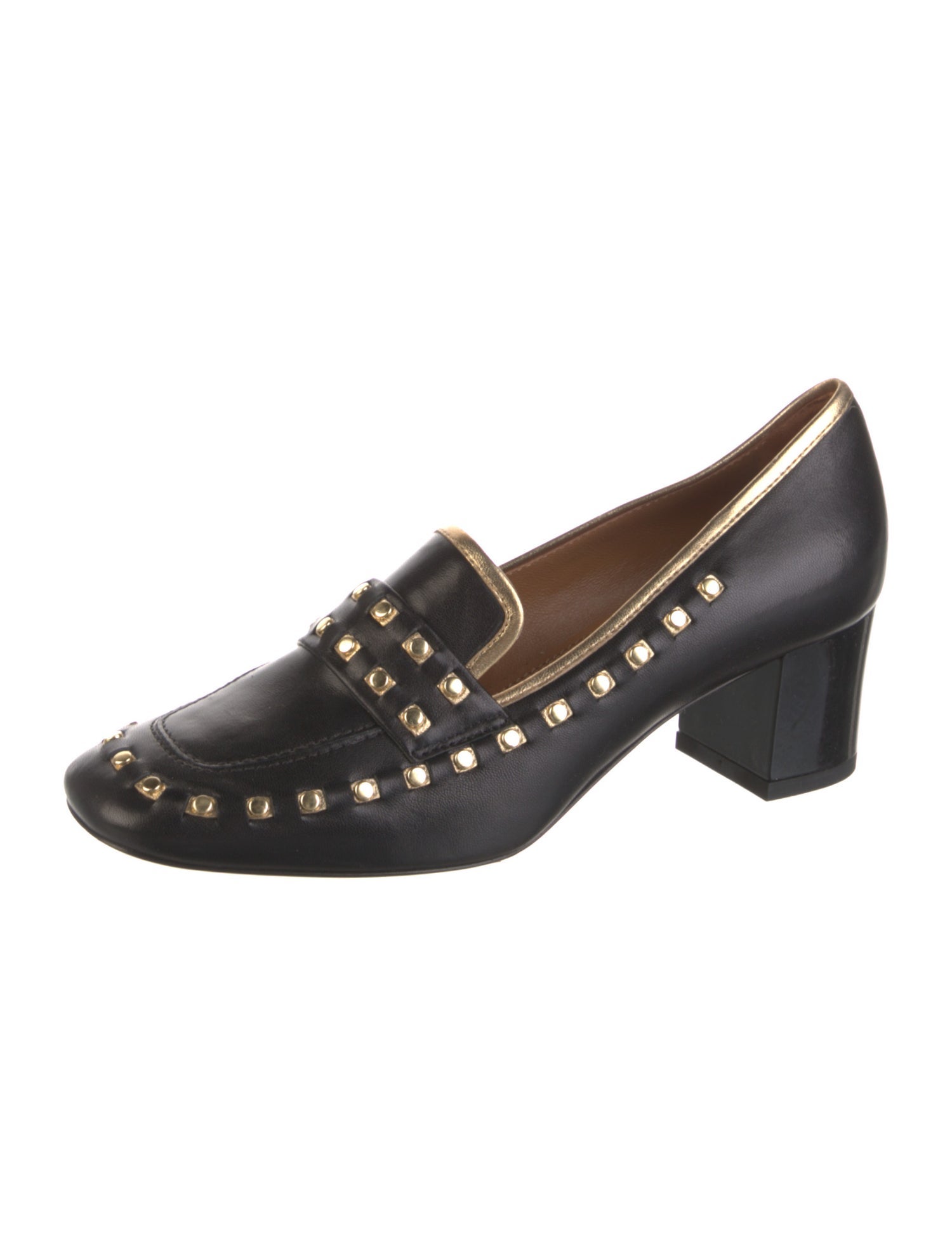 Tory Burch Leather Studded Accents Pumps