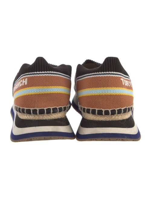 Tory Burch Signature Logo Striped Espadrilles