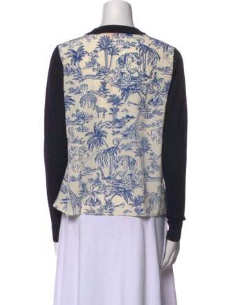 Tory Burch Merino Wool Crew Neck Sweatshirt