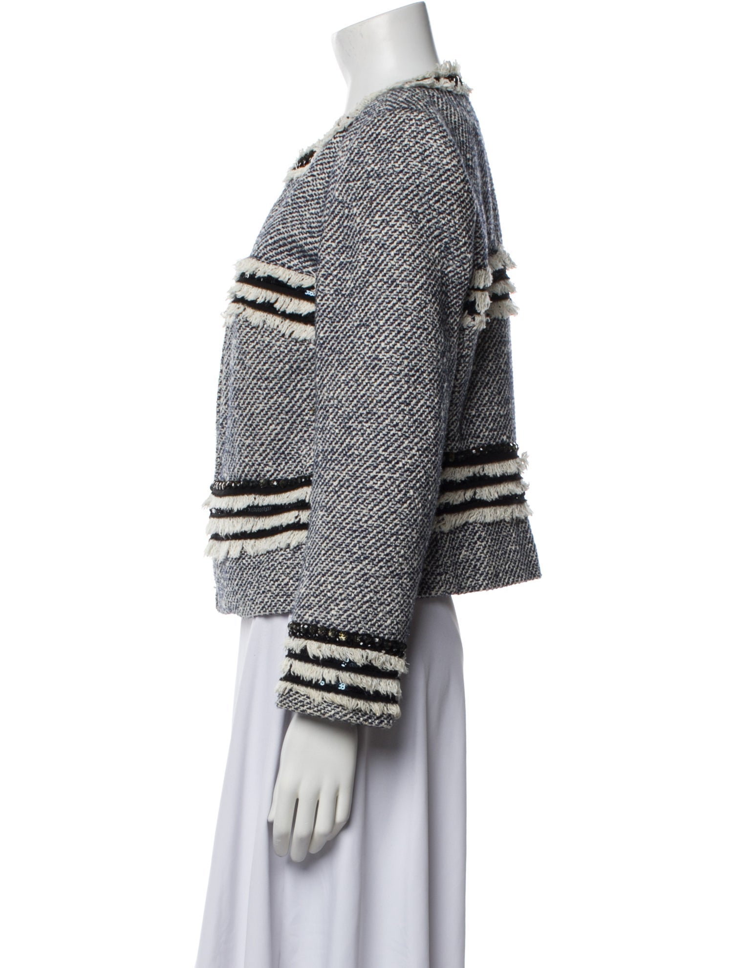 Tory Burch Tweed Pattern Jacket