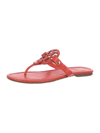 Tory Burch Leather T-Strap Sandals