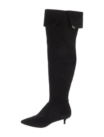 Tory Burch Suede Bow Accents Boots