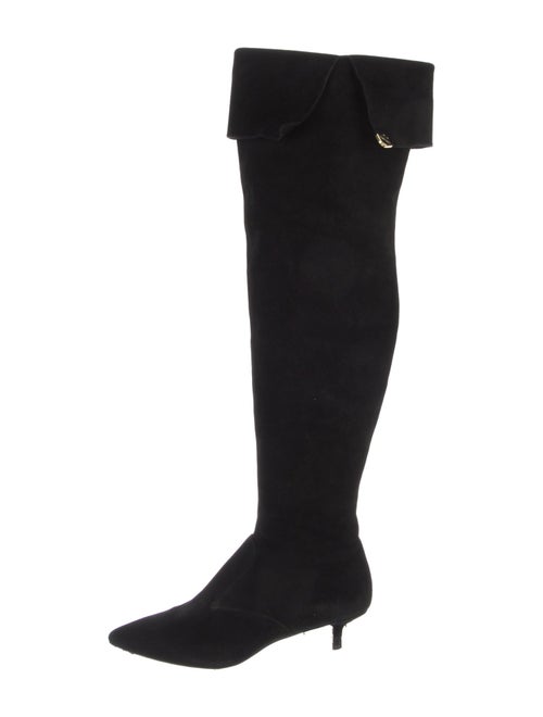 Tory Burch Suede Bow Accents Boots