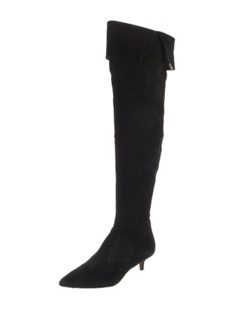 Tory Burch Suede Bow Accents Boots