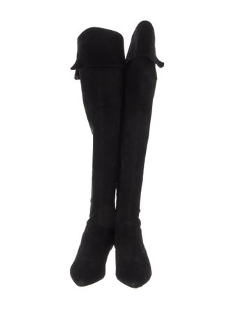Tory Burch Suede Bow Accents Boots