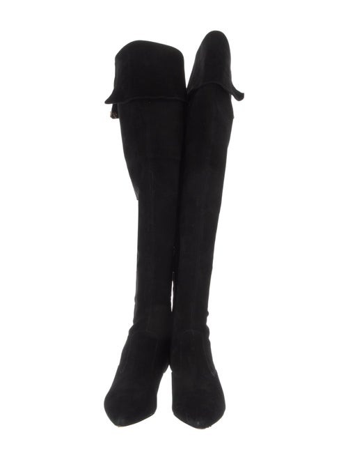 Tory Burch Suede Bow Accents Boots