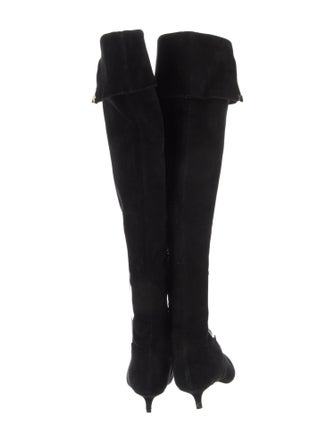 Tory Burch Suede Bow Accents Boots
