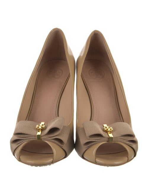 Tory Burch Patent Leather Bow Accents Pumps