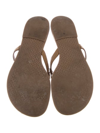 Tory Burch Patent Leather Studded Accents Slides