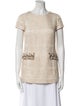 Tory Burch Scoop Neck Short Sleeve T-Shirt