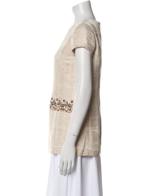 Tory Burch Scoop Neck Short Sleeve T-Shirt