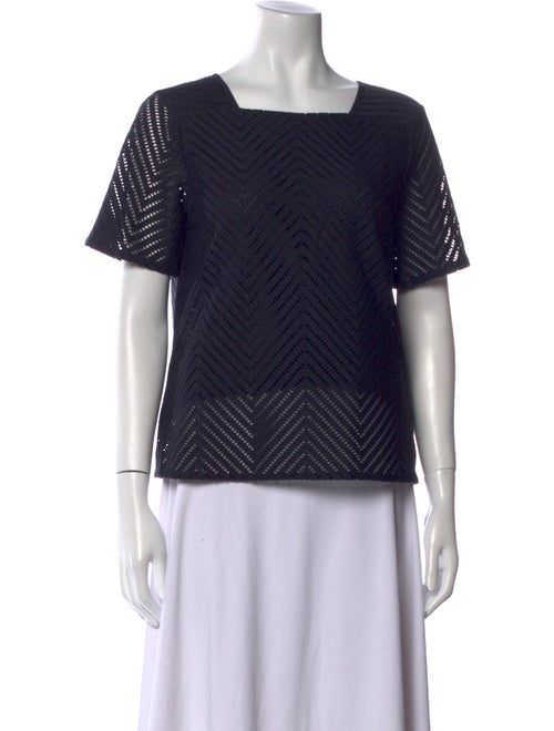 Tory Burch Printed Square Neckline Top