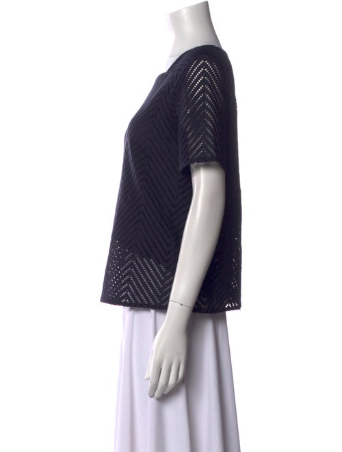 Tory Burch Printed Square Neckline Top