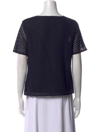 Tory Burch Printed Square Neckline Top