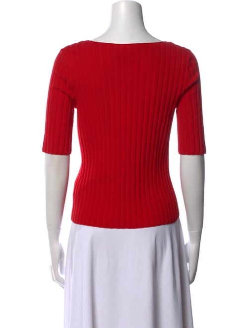 Tory Burch Scoop Neck Three-Quarter Sleeve T-Shirt