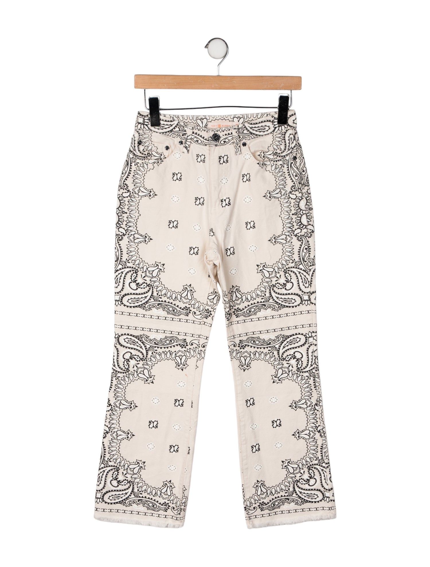 Tory Burch Paisley Print Wide Leg Pants