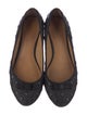 Tory Burch Leather Animal Print Ballet Flats