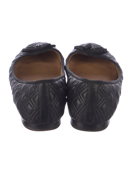 Tory Burch Leather Animal Print Ballet Flats