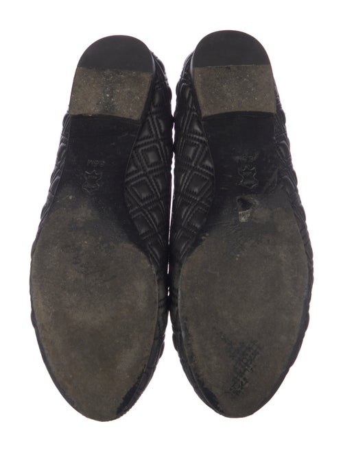 Tory Burch Leather Animal Print Ballet Flats