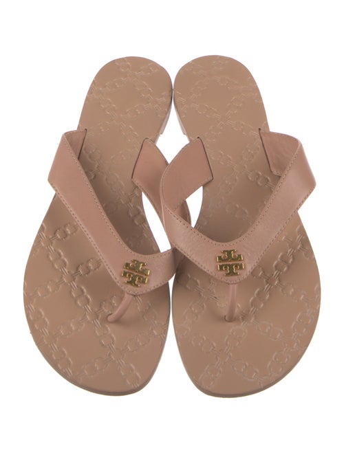 Tory Burch Leather Flip Flops