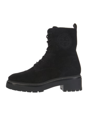 Tory Burch Suede Combat Boots