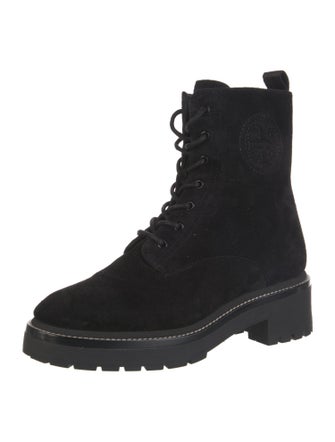Tory Burch Suede Combat Boots