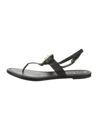 Tory Burch Leather T-Strap Sandals