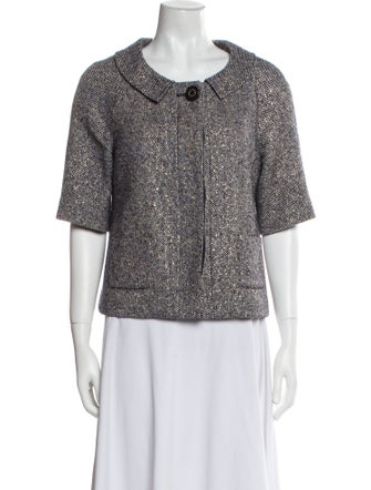 Tory Burch Wool Printed Evening Jacket