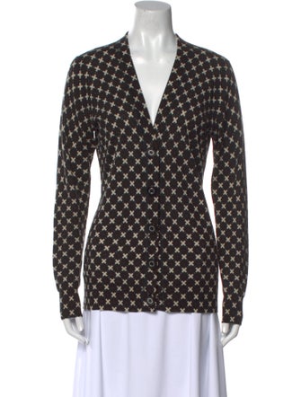 Tory Burch Merino Wool Printed Sweater