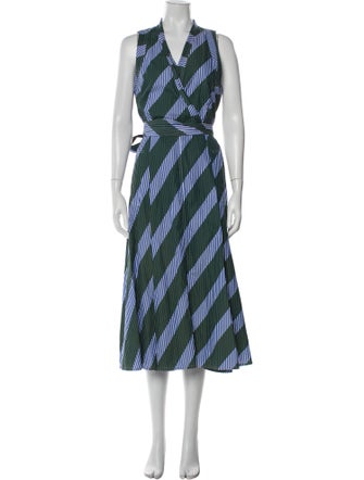 Tory Burch Striped Long Dress