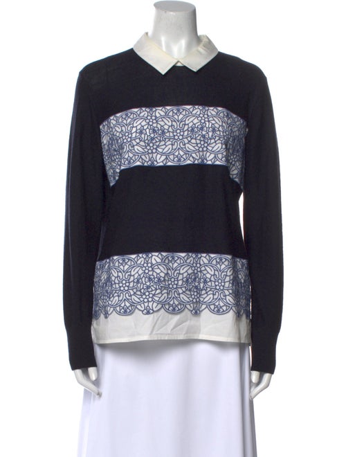 Tory Burch Merino Wool Printed Sweatshirt