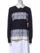 Tory Burch Merino Wool Printed Sweatshirt