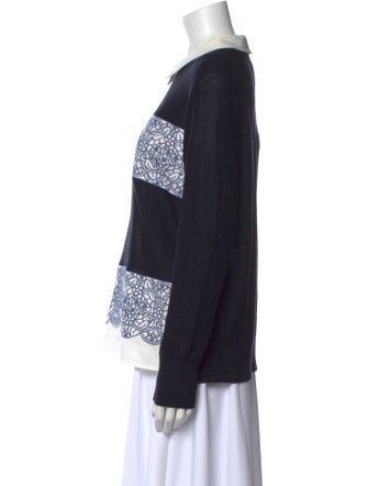 Tory Burch Merino Wool Printed Sweatshirt