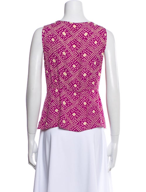 Tory Burch Silk Floral Print Top