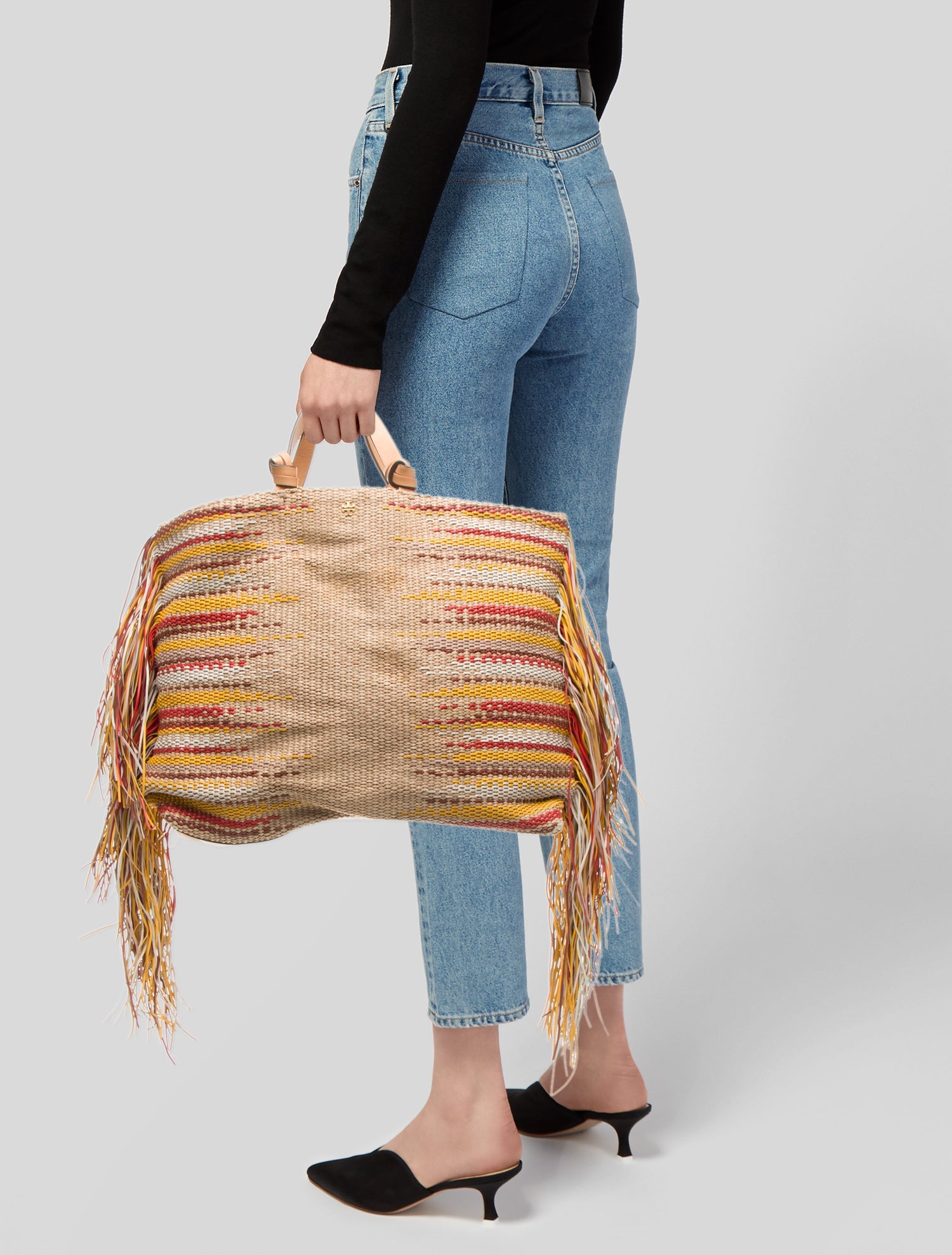 Tory Burch Straw Minaudière