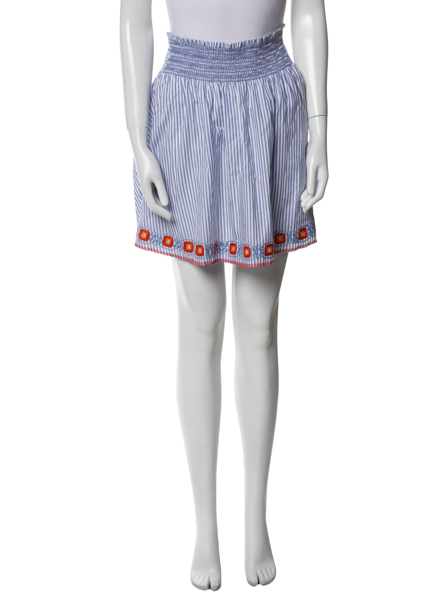 Tory Burch Striped Mini Skirt
