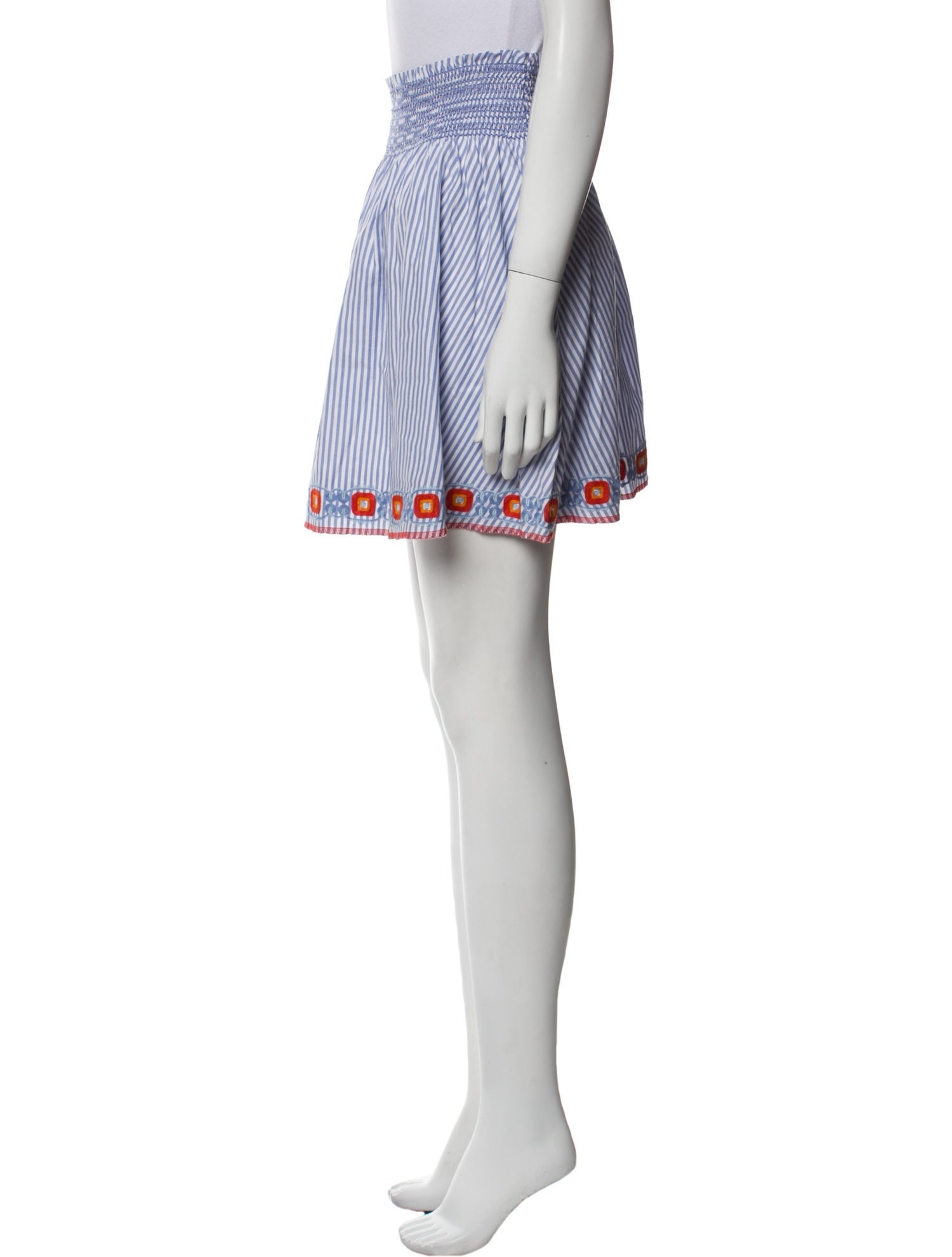 Tory Burch Striped Mini Skirt