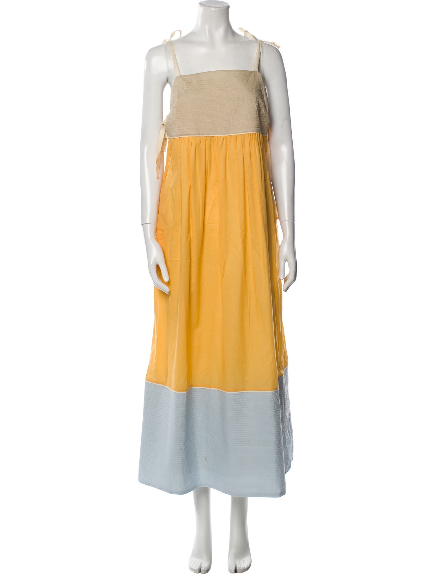 Tory Burch Colorblock Pattern Long Dress