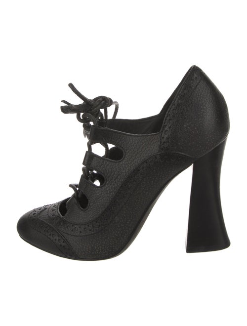 Tory Burch Leather Cutout Accent Pumps