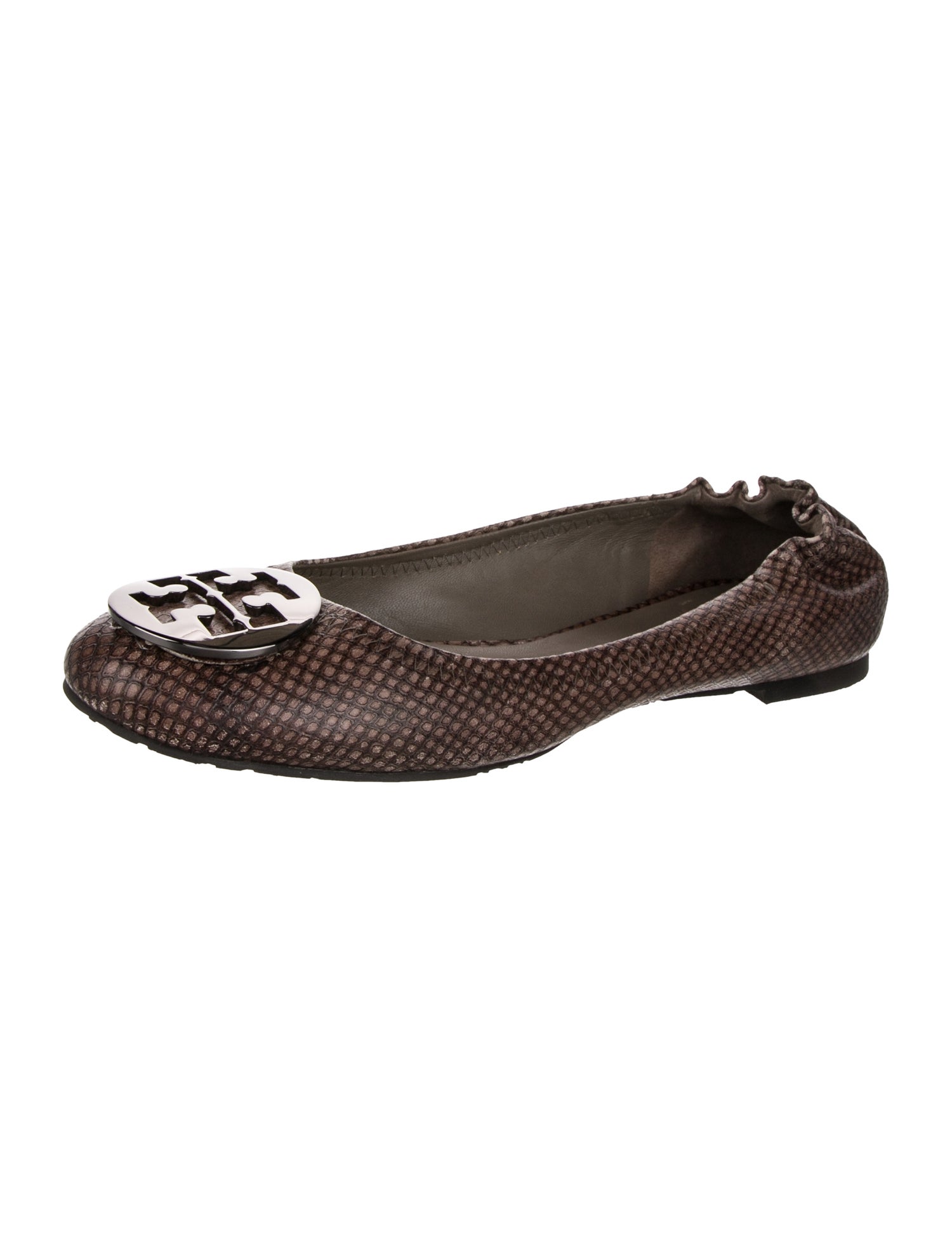 Tory Burch Lizard Animal Print Ballet Flats
