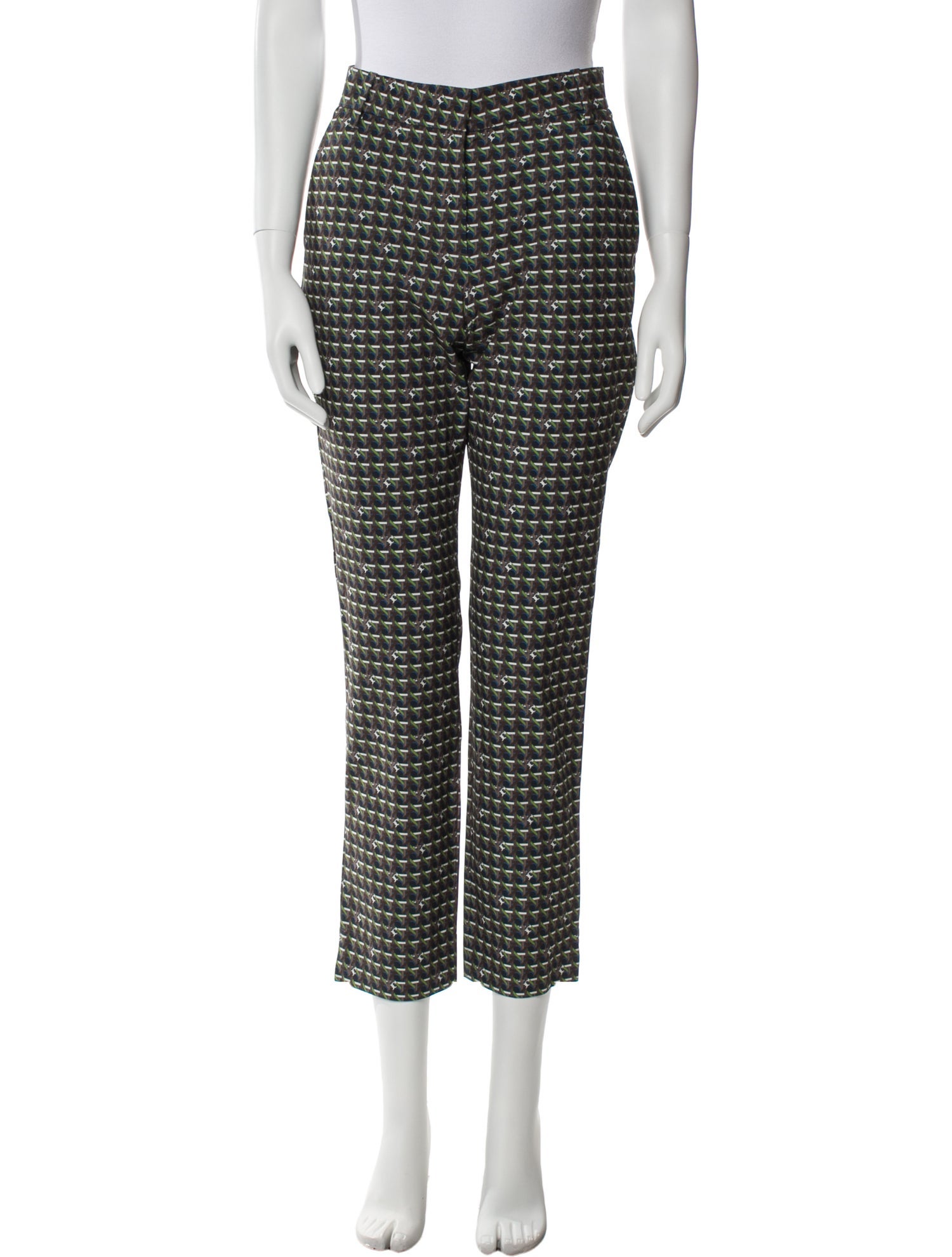 Tory Burch Printed Straight Leg Pants
