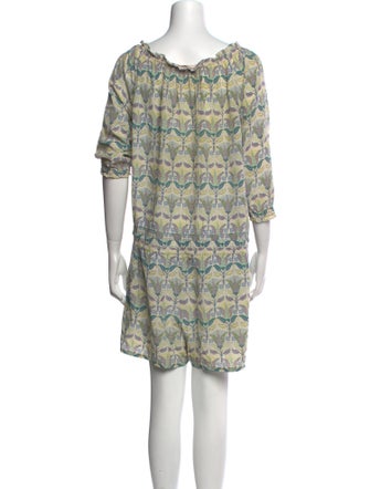 Tory Burch Silk Floral Print Romper