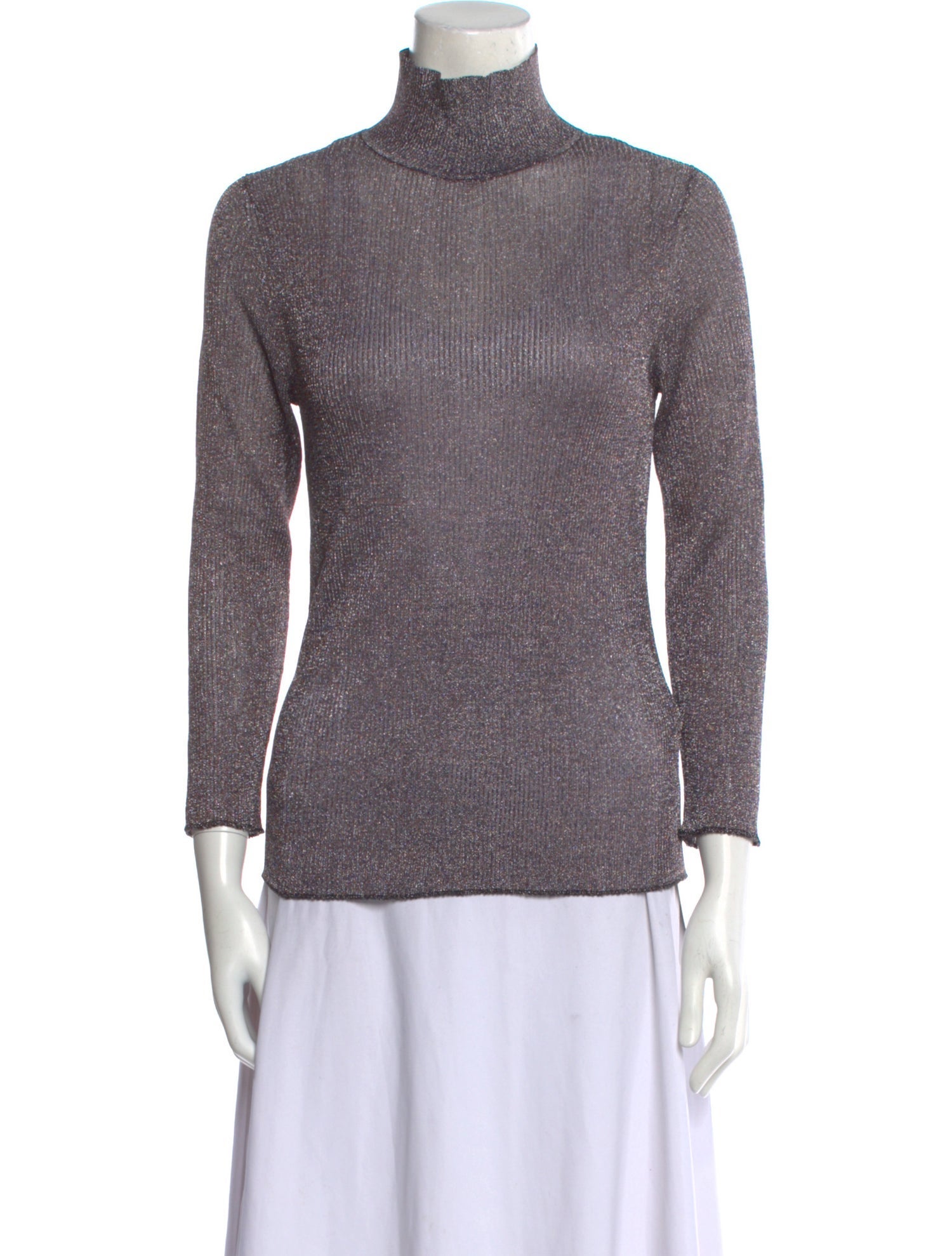 Tory Burch Turtleneck Three-Quarter Sleeve Top